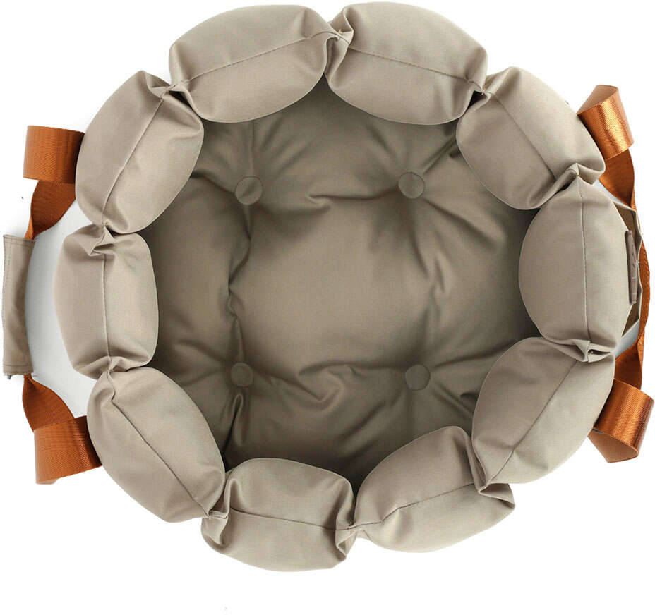 Bolsa Transportadora Up4you Plush Bege para Cães e Gatos - Tam. Único