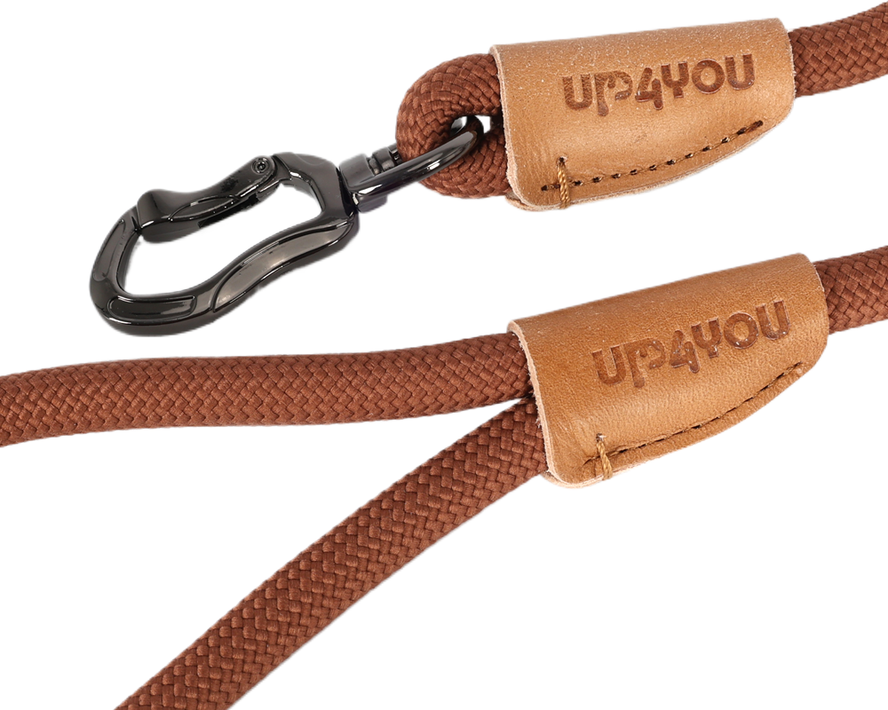 Guia Up4you Solids Marrom para Cães e Gatos - Tam. Único