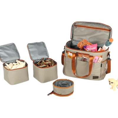 Lancheira Up4you Plush Bege para Cães e Gatos
