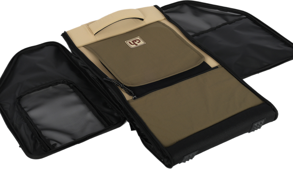 Mochila de Transporte Abertura Dupla Up4you Camp Bege para Cães e Gatos - Tam. Único