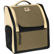 Mochila de Transporte Abertura Dupla Up4you Camp Bege para Cães e Gatos - Tam. Único