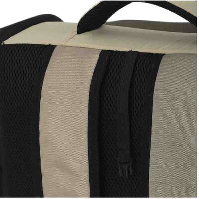 Mochila de Transporte Abertura Dupla Up4you Camp Bege para Cães e Gatos