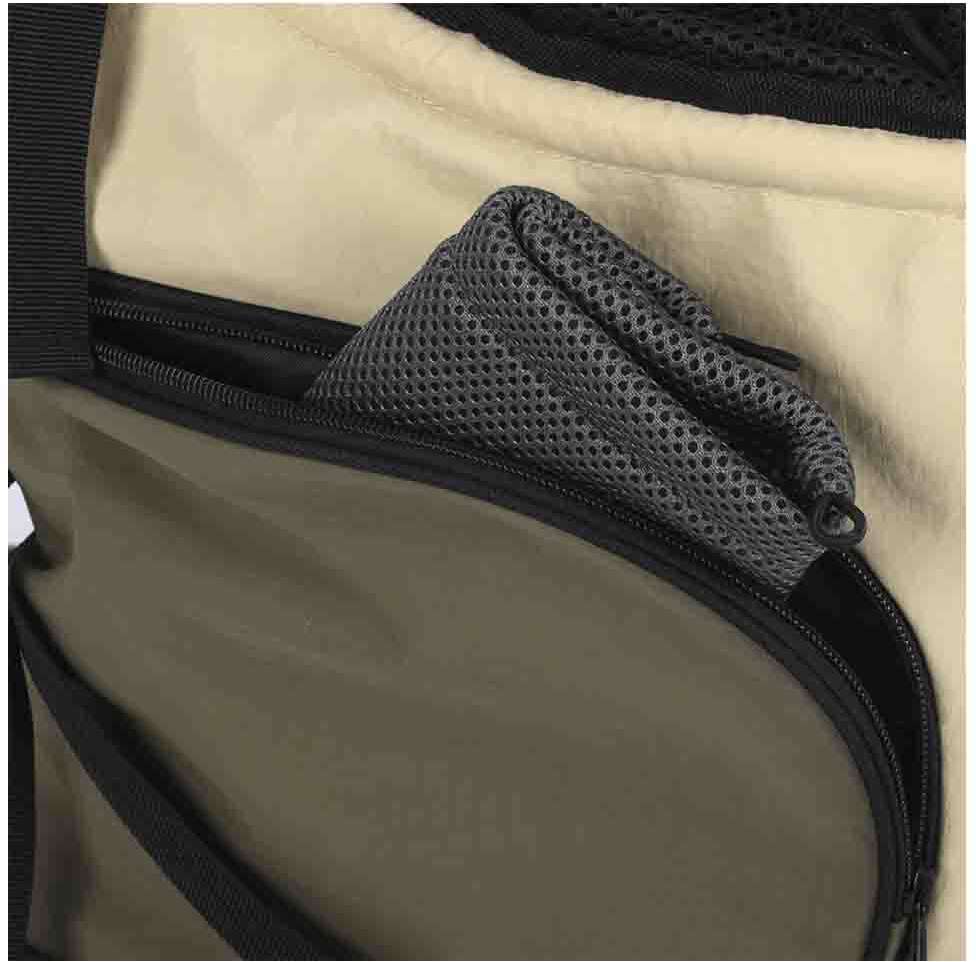 Mochila de Transporte Canguru Up4you Camp Bege para Cães e Gatos - Tam. Único