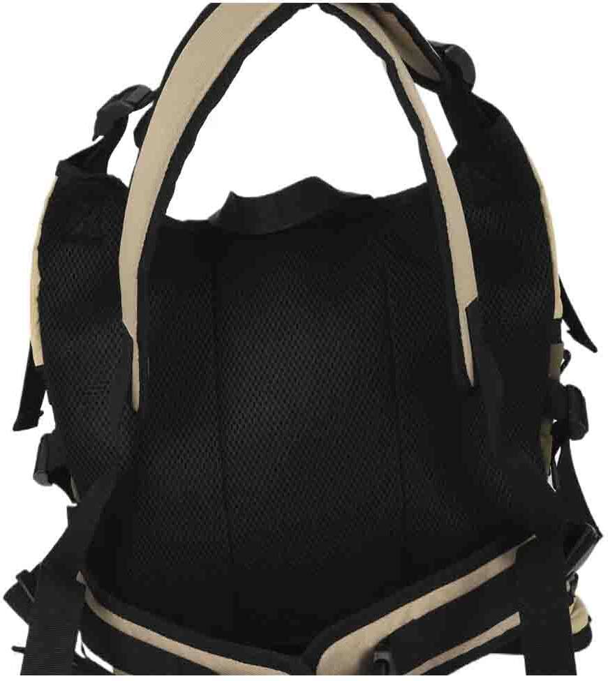 Mochila de Transporte Canguru Up4you Camp Bege para Cães e Gatos - Tam. Único
