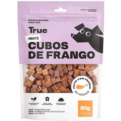 Petisco Natural True Meats Cubos de Frango para Cães”