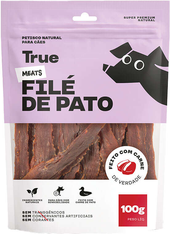 Petisco Natural True Meats Filé de Pato para Cães - 100 g