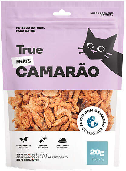 Petisco Natural True Meats Camarão para Gatos - 20 g