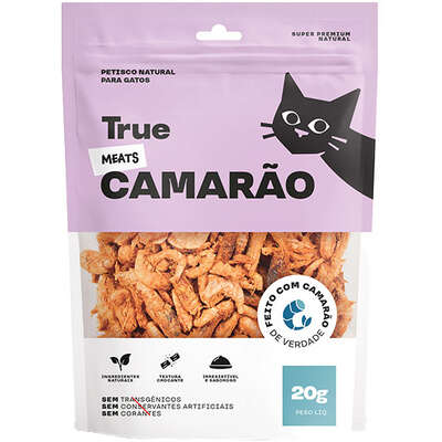 Petisco Natural True Meats Camarão para Gatos”