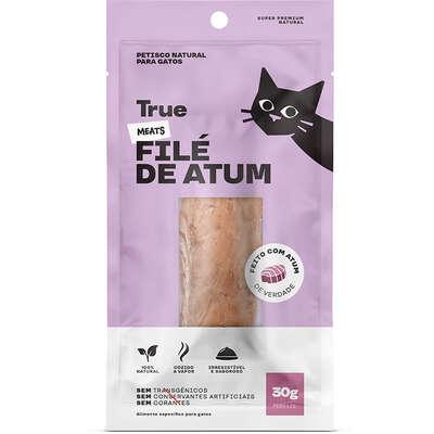 Petisco Natural True Meats Filé de Atum para Gatos
