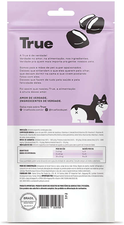 Petisco Cremoso True Creamy Care Sensitive Sabor Pato para Cães - 1 Pacote (5 Unidades)