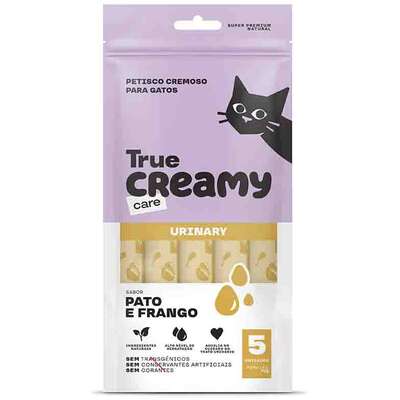 Petisco Cremoso True Creamy Care Urinary Sabor Pato e Frango para Gatos