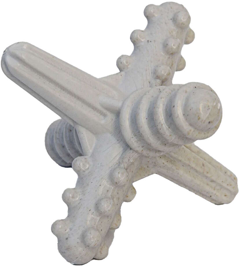 Brinquedo Modedor Bio Bone Asterisco Branco para Cães - Tam. P