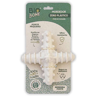 Brinquedo Modedor Bio Bone Asterisco Branco para Cães”