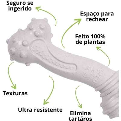 Brinquedo Modedor Bio Bone Ossão Gigante Branco para Cães”