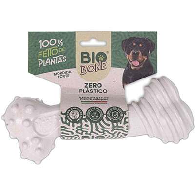 rinquedo Modedor Bio Bone Ossão Gigante Branco para Cães”