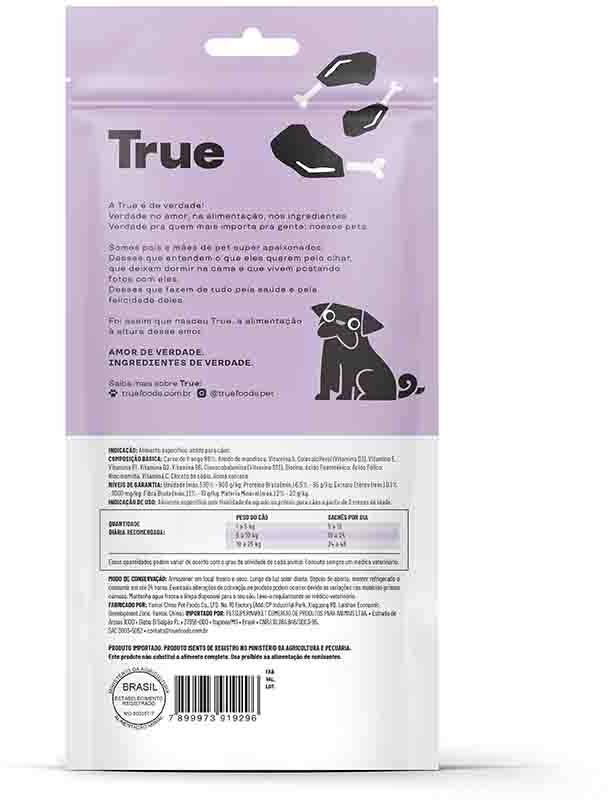 Petisco Cremoso True Creamy sabor Frango para Cães - 1 Pacote (5 Unidades)