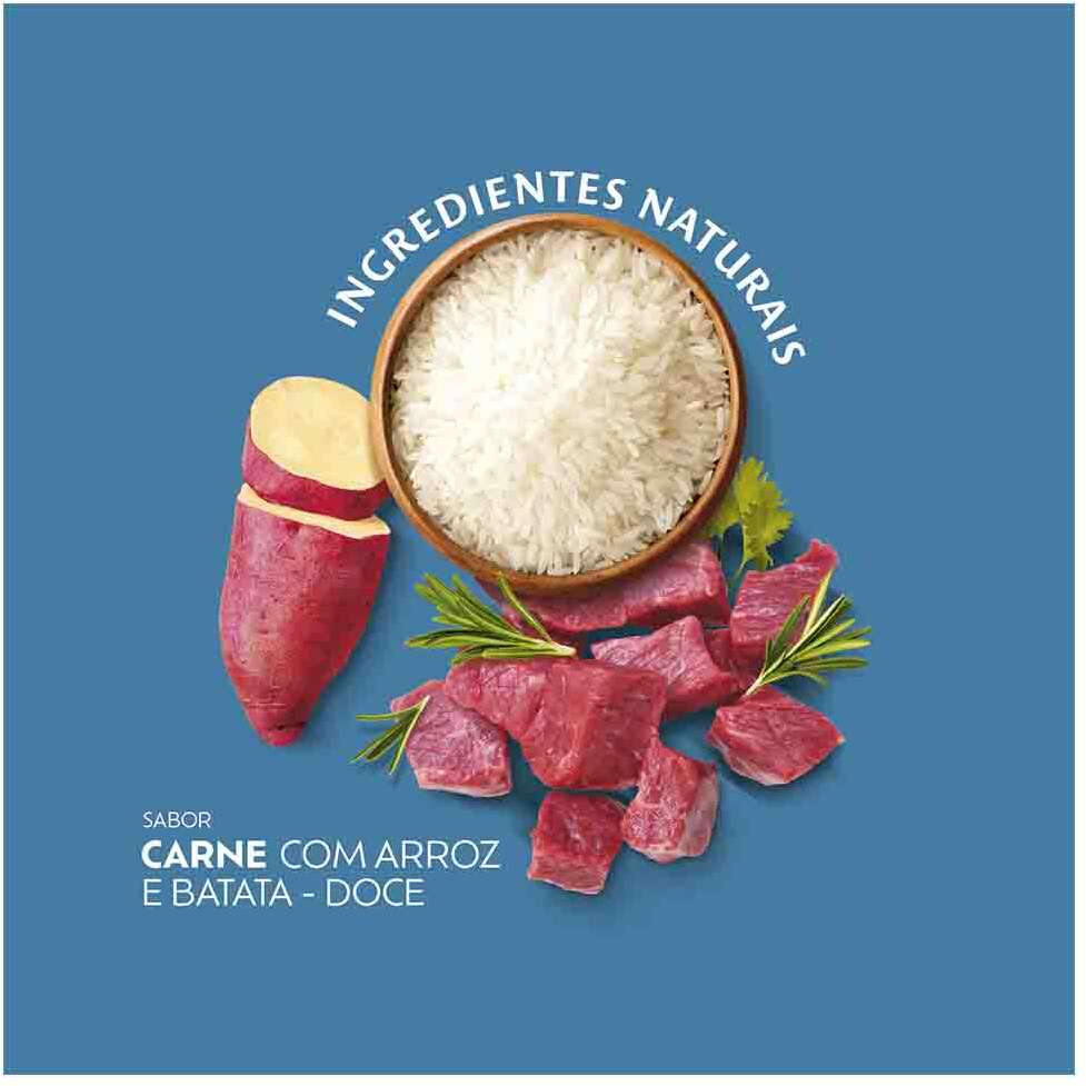 Ração Seca Quatree Select para Cães Adultos Raças Médias e Grandes Sabor Carne Com Arroz e Batata Doce - 20Kg