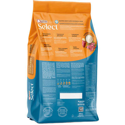 Ração Seca Quatree Select para Gatos Castrados Sabor Carne com Arroz e Batata Doce