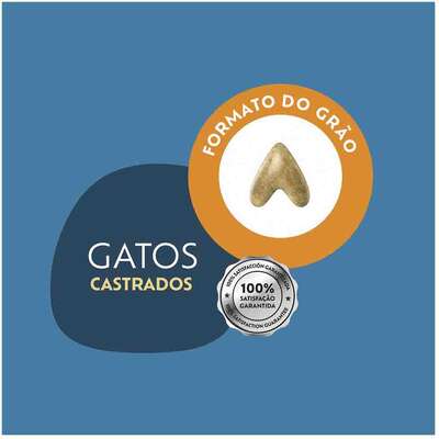 Ração Seca Quatree Select para Gatos Castrados Sabor Carne com Arroz e Batata Doce