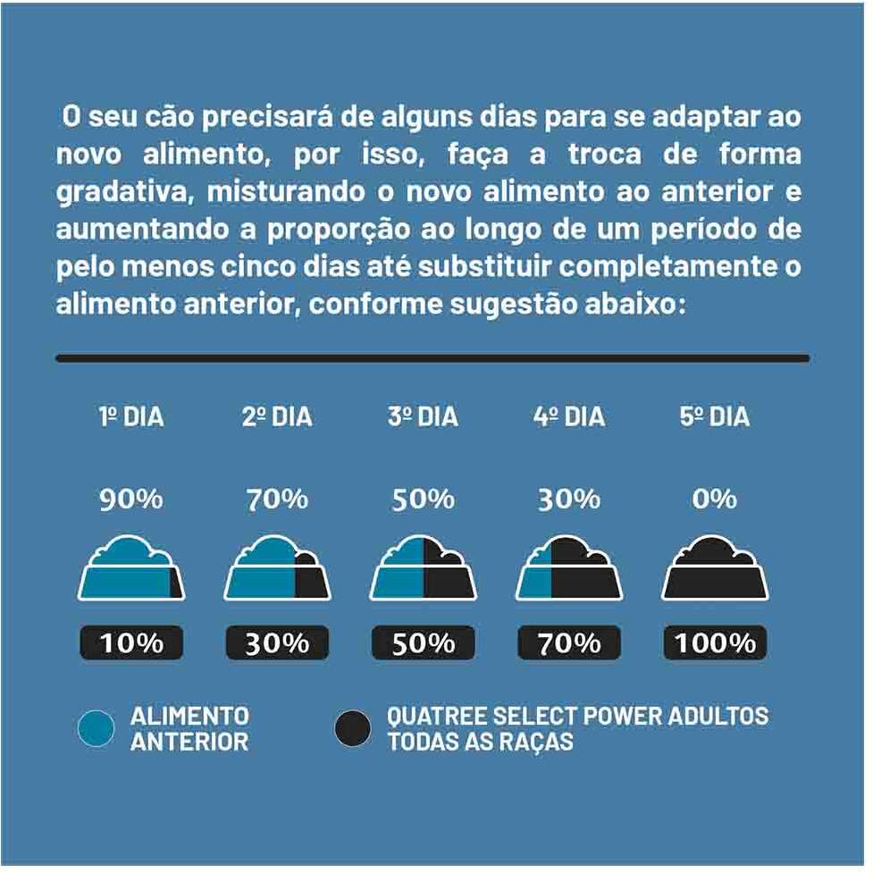 Ração Seca Quatree Select para Cães Adultos Sabor Frango com Arroz e Batata Doce - 15Kg