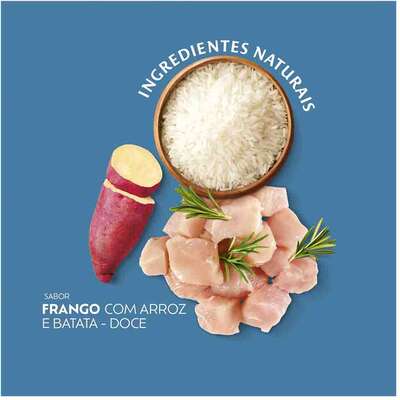 Ração Seca Quatree Select para Cães Sênior +7 Raças Pequenas Sabor Frango com Arroz e Batata Doce
