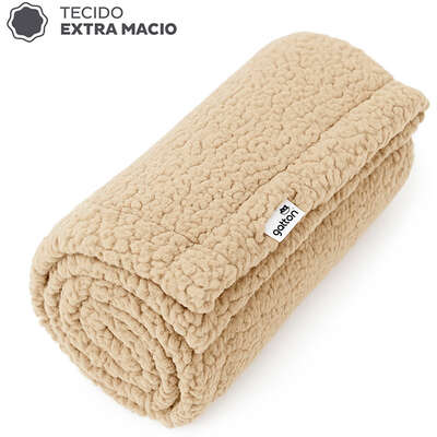 Manta Fofinha Gatton Carneirinho Extra Macia Avelã para Cães e Gatos