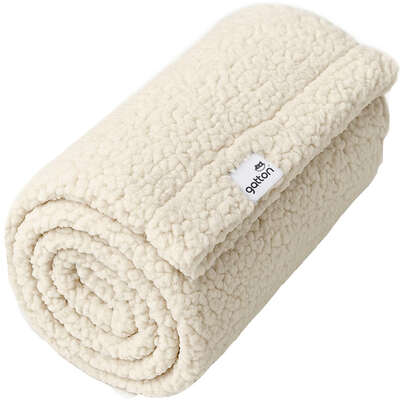 Manta Fofinha Gatton Carneirinho Extra Macia Creme para Cães e Gatos