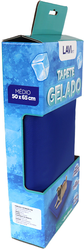 Tapete Gelado Lavipet Azul - Tam. P