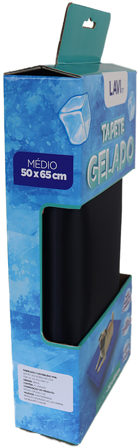 Tapete Gelado Lavipet Preto - Tam. P