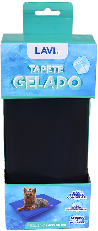 Tapete Gelado Lavipet Preto - Tam. P