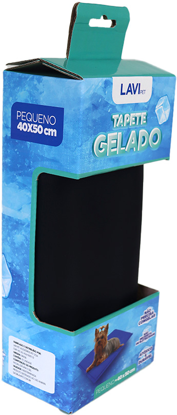 Tapete Gelado Lavipet Preto - Tam. P