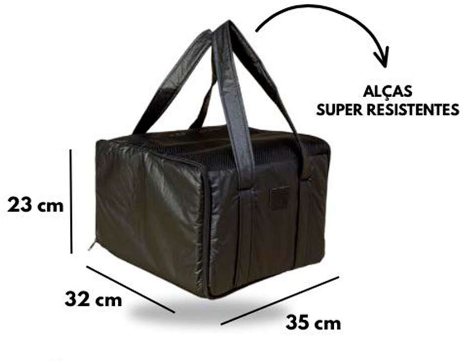 Bolsa de Transporte Lavipet Preta - Tam. Único