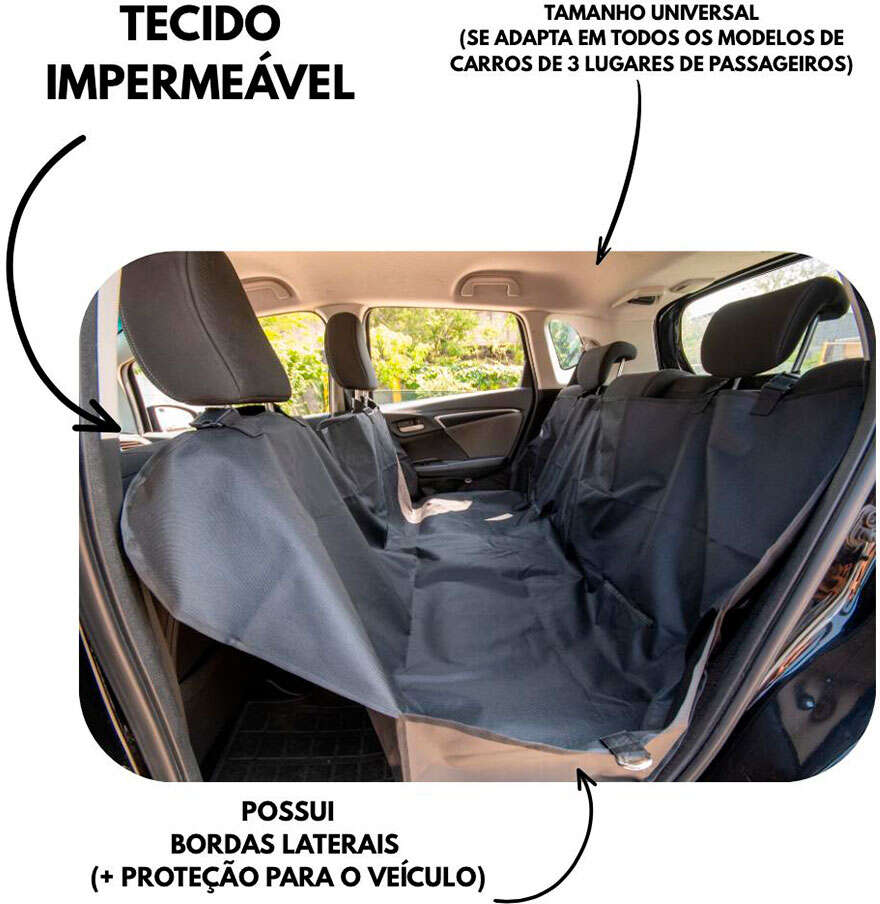 Capa Protetora para Banco Lavipet Cinza - Tam. Único