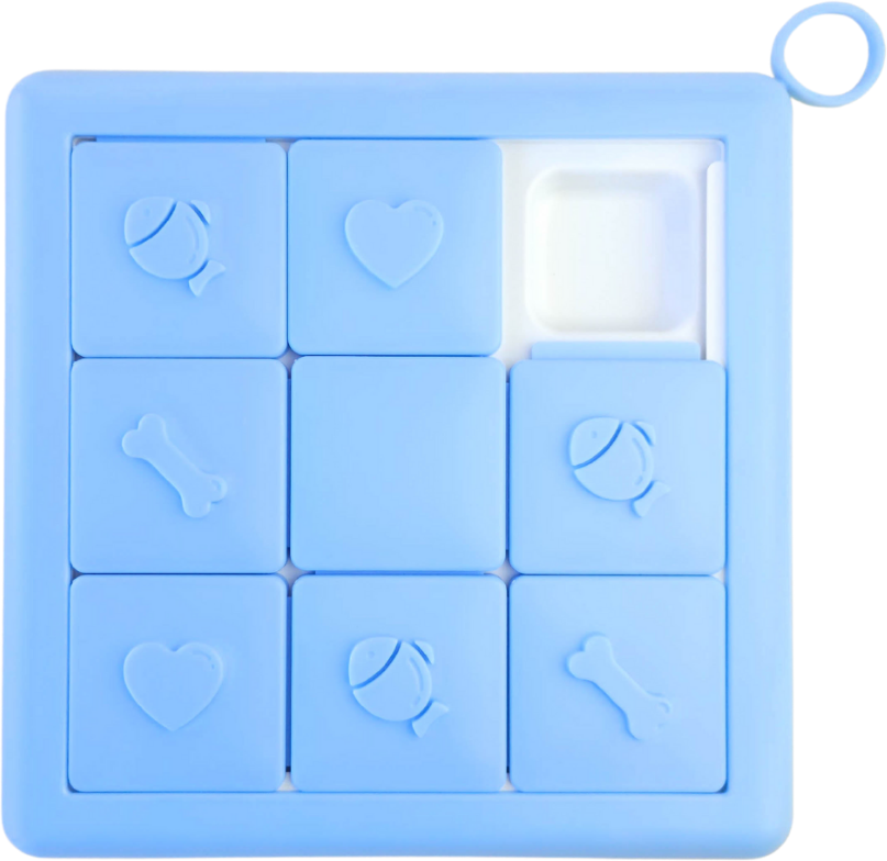 Brinquedo Interativo Tabuleiro Puzzle Fuzzie Recheável para Cães e Gatos - Tam. Único