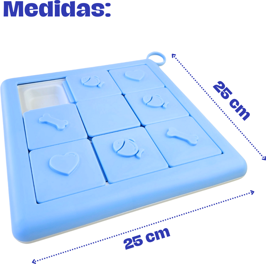 Brinquedo Interativo Tabuleiro Puzzle Fuzzie Recheável para Cães e Gatos - Tam. Único