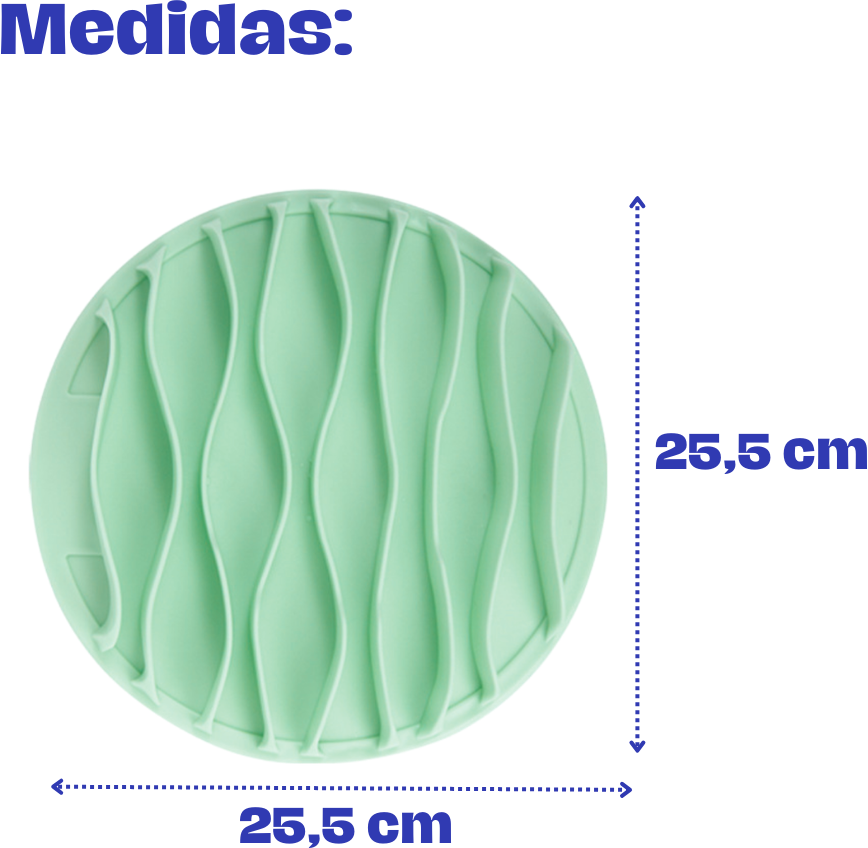Brinquedo Interativo Marola Comedouro Lento Fuzzie Verde para Cães e Gatos - Tam. G