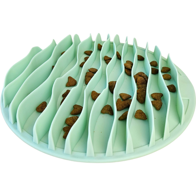 Brinquedo Interativo Marola Comedouro Lento Fuzzie Verde para Cães e Gatos