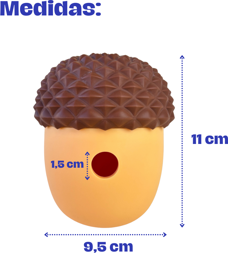 Brinquedo Interativo Nuts Fuzzie Dispenser e Recheável para Cães e Gatos - Tam. Único