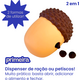 Brinquedo Interativo Nuts Fuzzie Dispenser e Recheável para Cães e Gatos