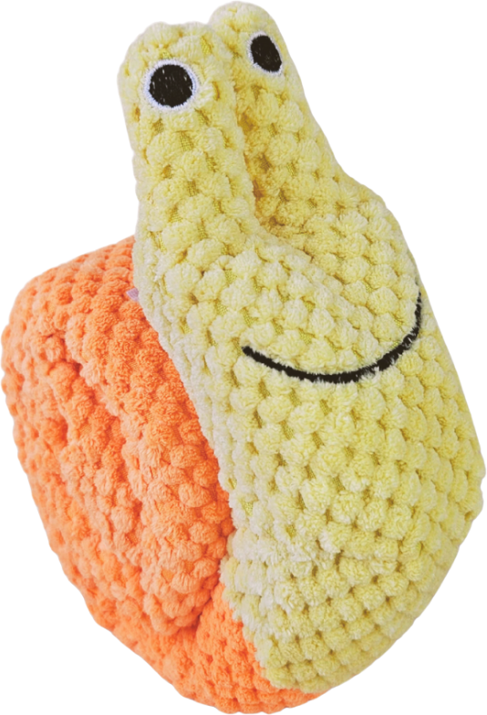 Brinquedo Interativo Senhora Caracol Fuzzie Recheáel para Cães - Tam. Único