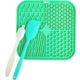 Brinquedo Interativo Tapete de Lamber Kit Fuzzie Verde para Cães e Gatos