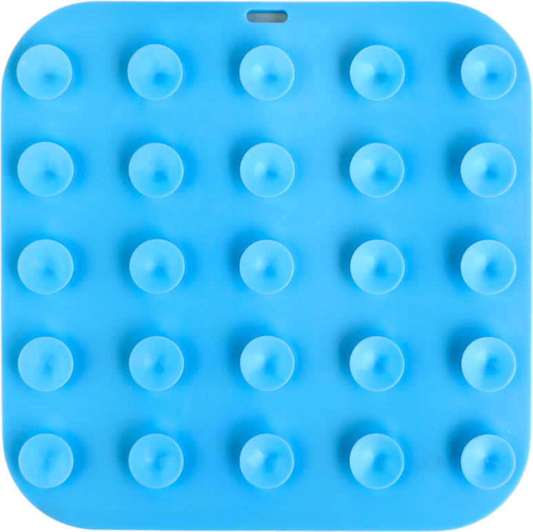 Brinquedo Interativo Tapete de Lamber Kit Fuzzie Azul para Cães e Gatos - Tam. Único