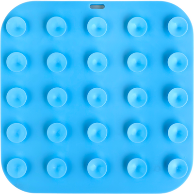 Brinquedo Interativo Tapete de Lamber Kit Fuzzie Azul para Cães e Gatos