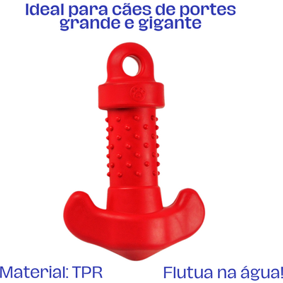 Brinquedo Âncora Resistente Fuzzie Vermelha para Cães”