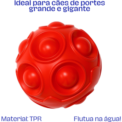 Brinquedo Super Bola Resistente Fuzzie Vermelha para Cães”