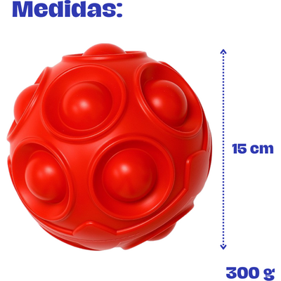 Brinquedo Super Bola Resistente Fuzzie Vermelha para Cães”