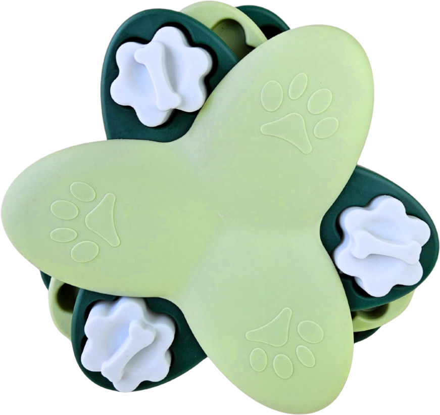 Brinquedo Interativo Tabuleiro Laby Fuzzie Verde para Cães - Tam. Único