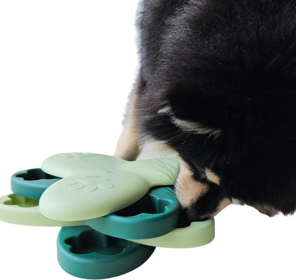 Brinquedo Interativo Tabuleiro Laby Fuzzie Verde para Cães - Tam. Único