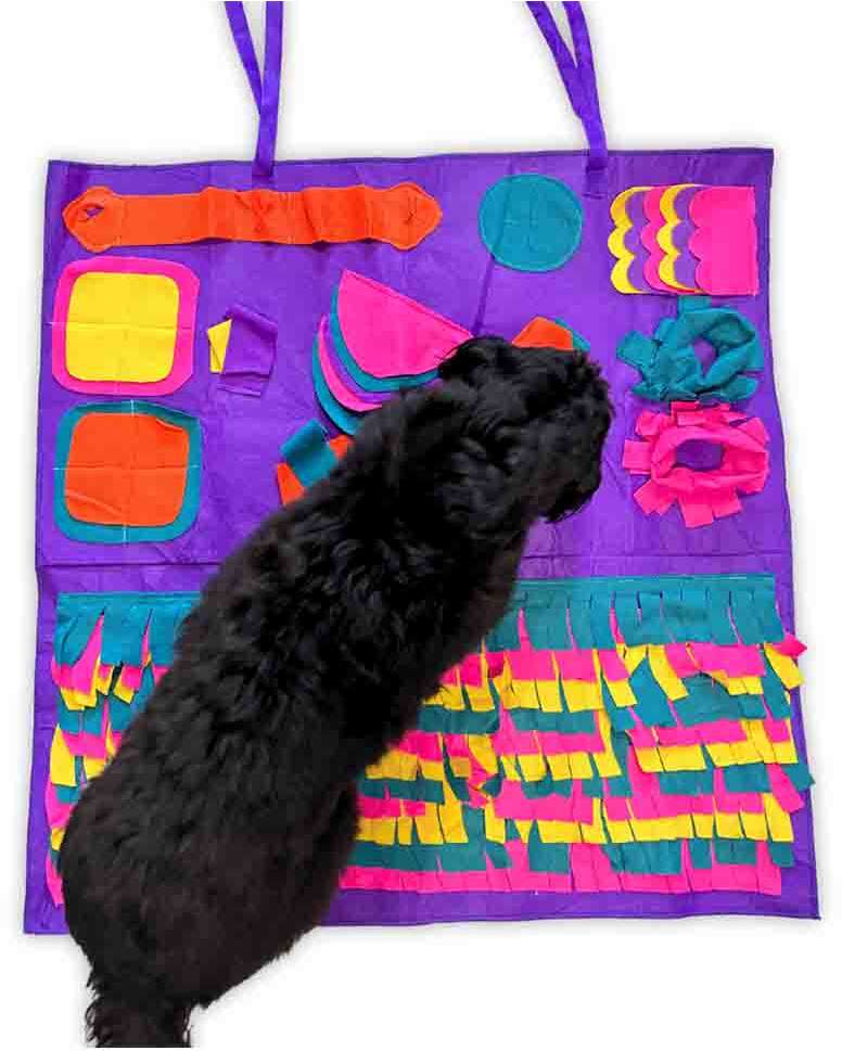 Brinquedo Interativo Tapete de Fuçar Fuzzie Recheável para Cães e Gatos - Tam. Único