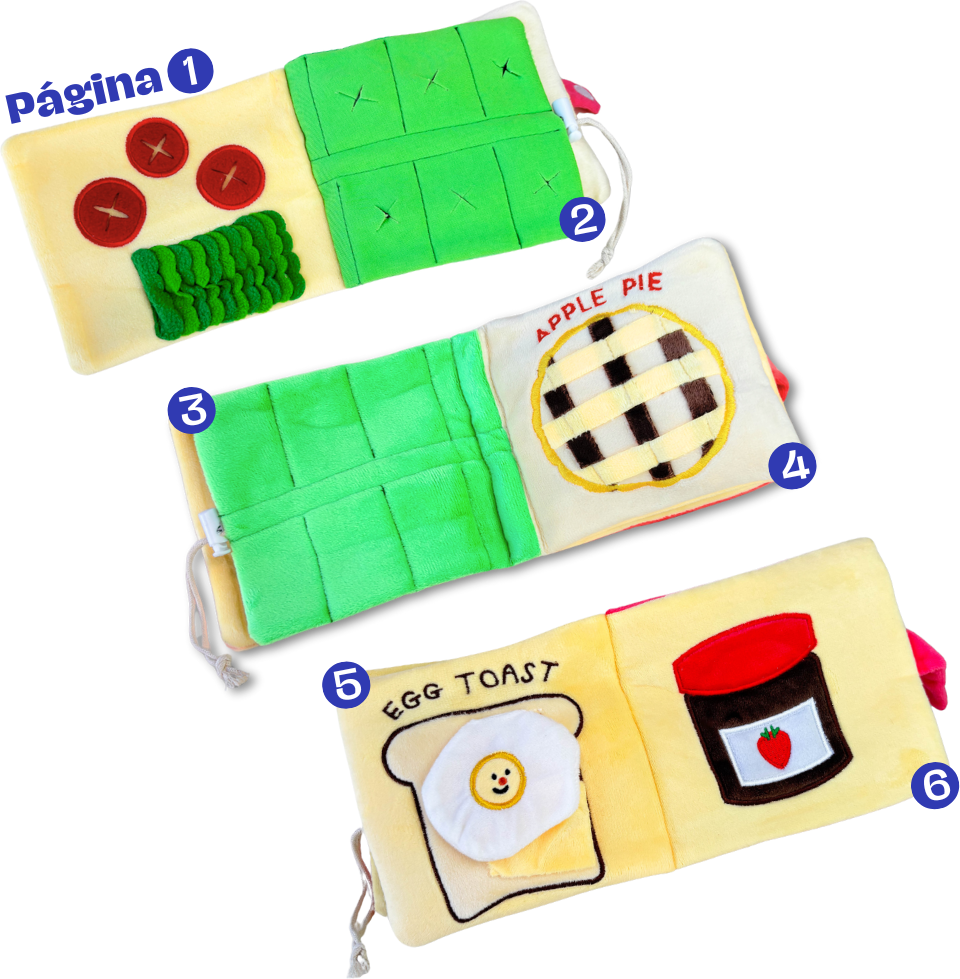 Brinquedo Interativo Lunch Box Book Fuzzie Recheável para Cães e Gatos - Tam. Único